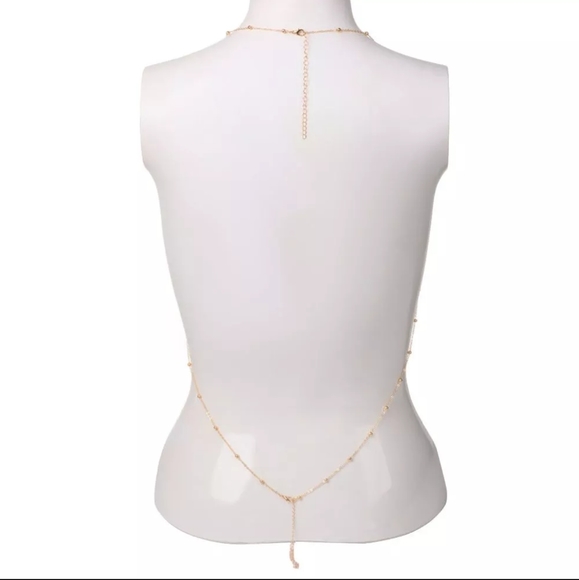 Catena Seno Sexy Con Croce Cristallo - Accessorio Lingerie Donna Oro - Foto 11